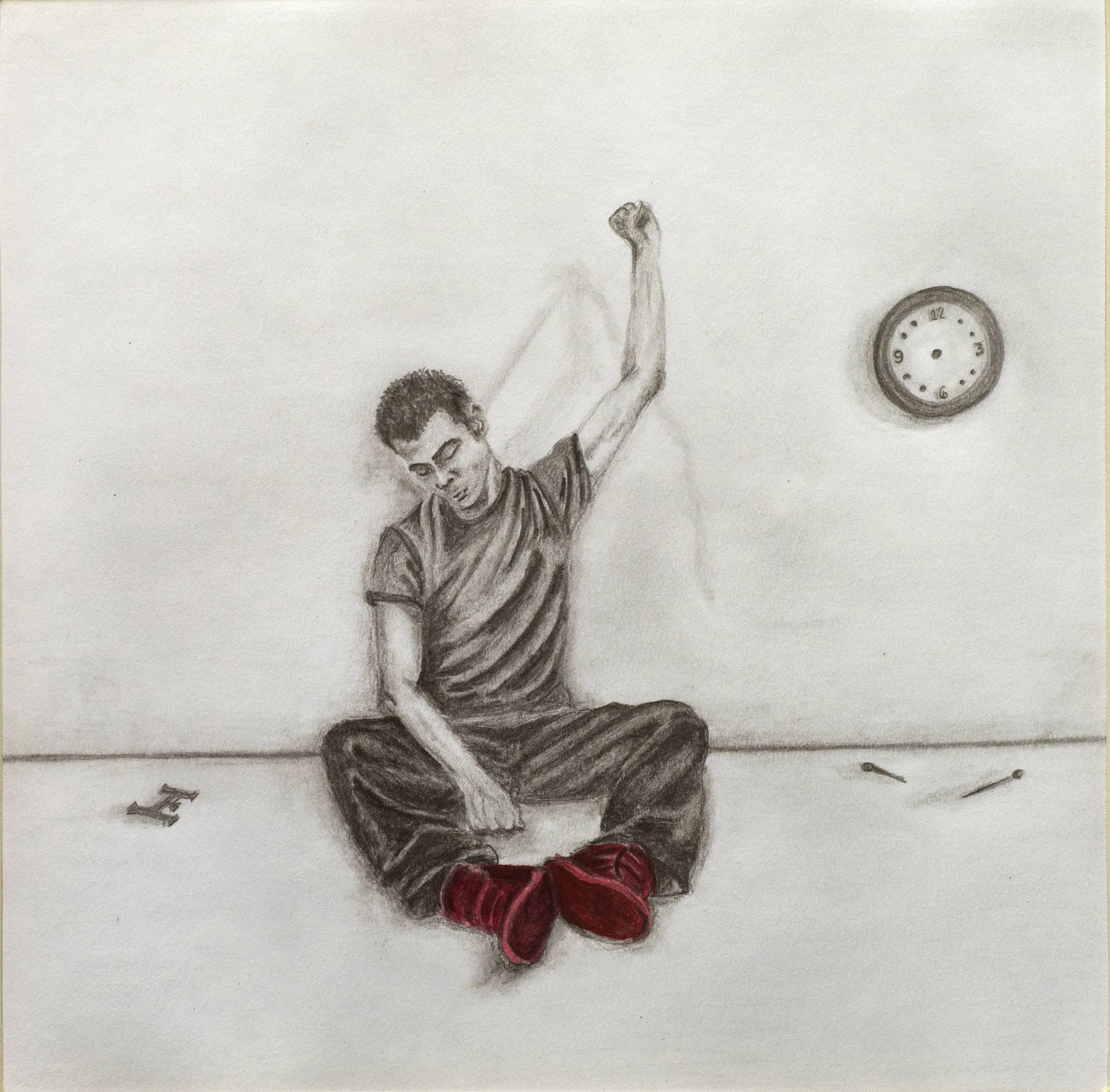 Suicide by Hand II Drawing by Judith Elizondo | Saatchi Art