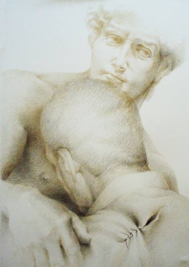 Print of Realism Erotic Drawings by Stella Sidi