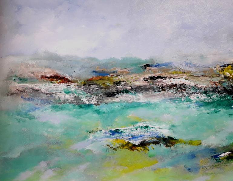 Original Abstract Expressionism Abstract Painting by Esteves De Cooman