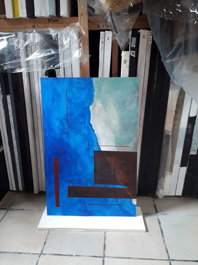 Original Abstract Painting by ESTEVES DE COOMAN