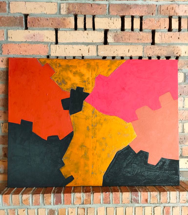 Original Abstract Expressionism Abstract Painting by Esteves De Cooman