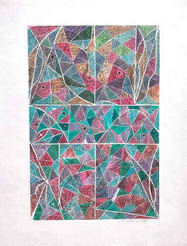 Original Abstract Paintings by Esteves De Cooman