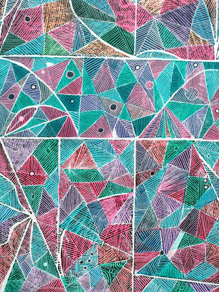 Original Abstract Painting by Esteves De Cooman