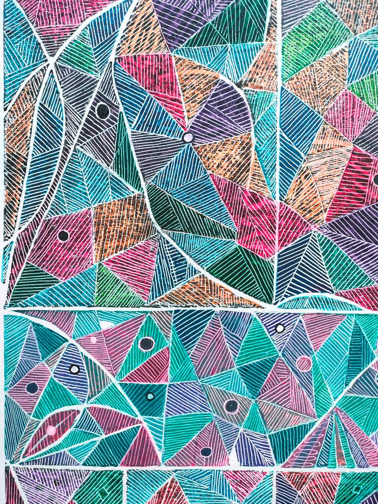 Original Abstract Painting by Esteves De Cooman