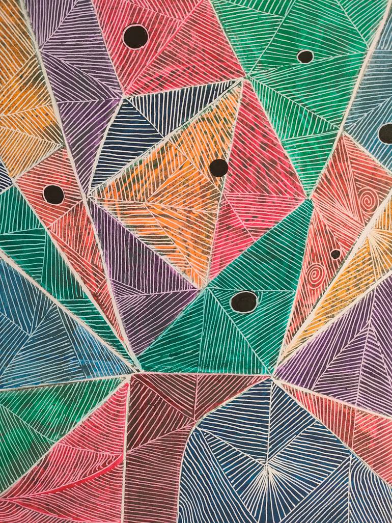 Original Abstract Printmaking by Esteves De Cooman