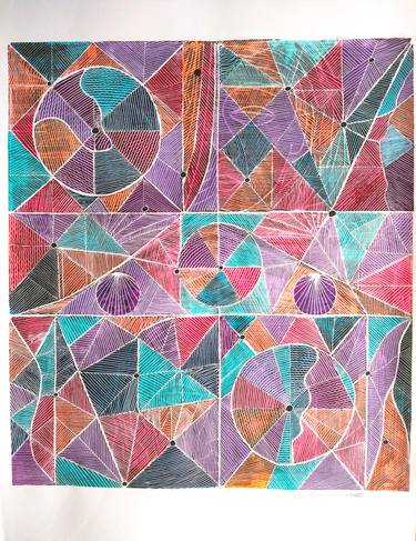 Original Abstract Paintings by Esteves De Cooman