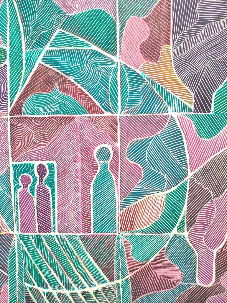 Original Abstract Painting by Esteves De Cooman