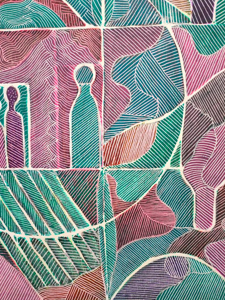Original Abstract Painting by Esteves De Cooman