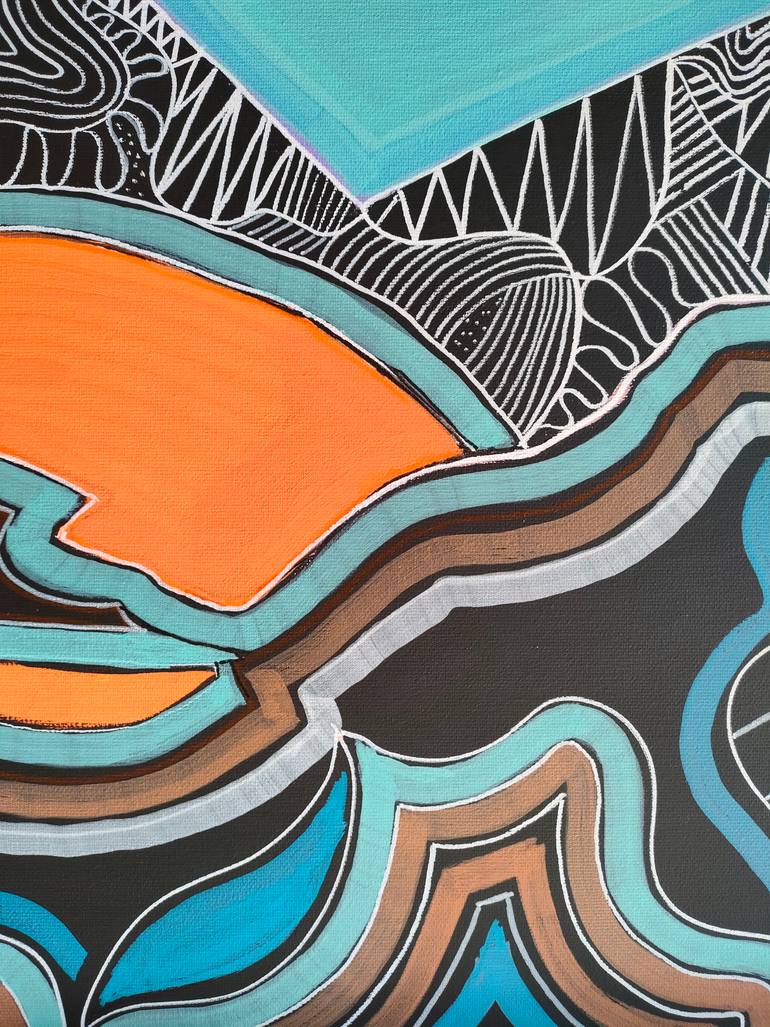 Original Abstract Expressionism Abstract Painting by Esteves De Cooman