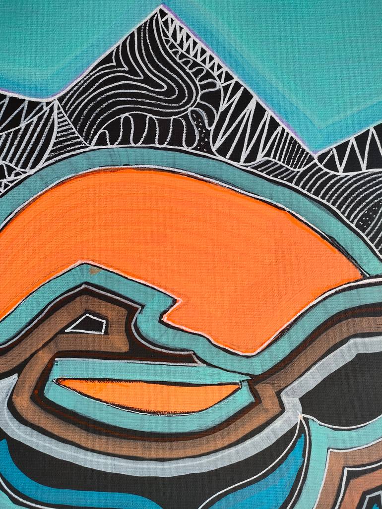 Original Abstract Expressionism Abstract Painting by Esteves De Cooman
