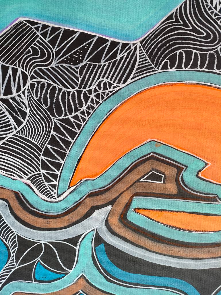Original Abstract Expressionism Abstract Painting by Esteves De Cooman