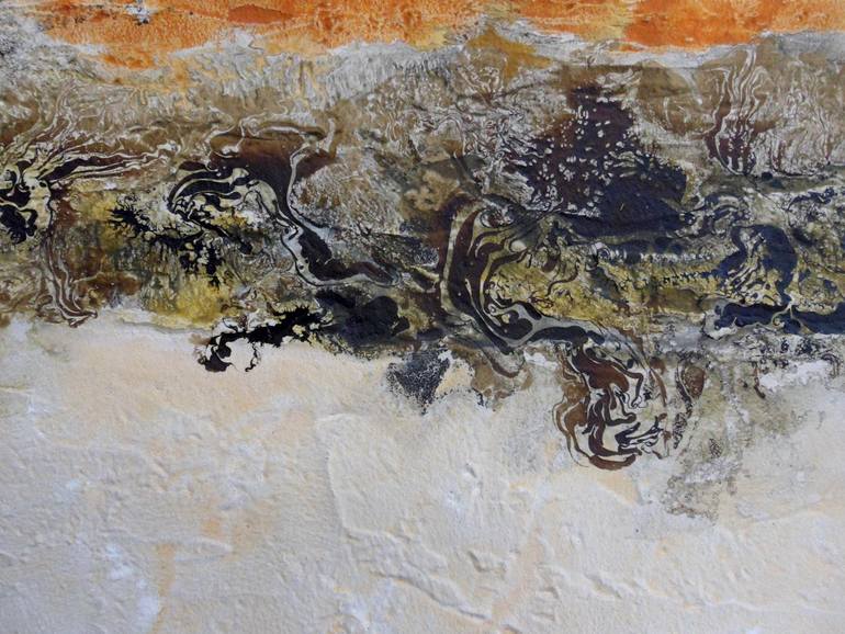 Original Abstract Beach Painting by Esteves De Cooman