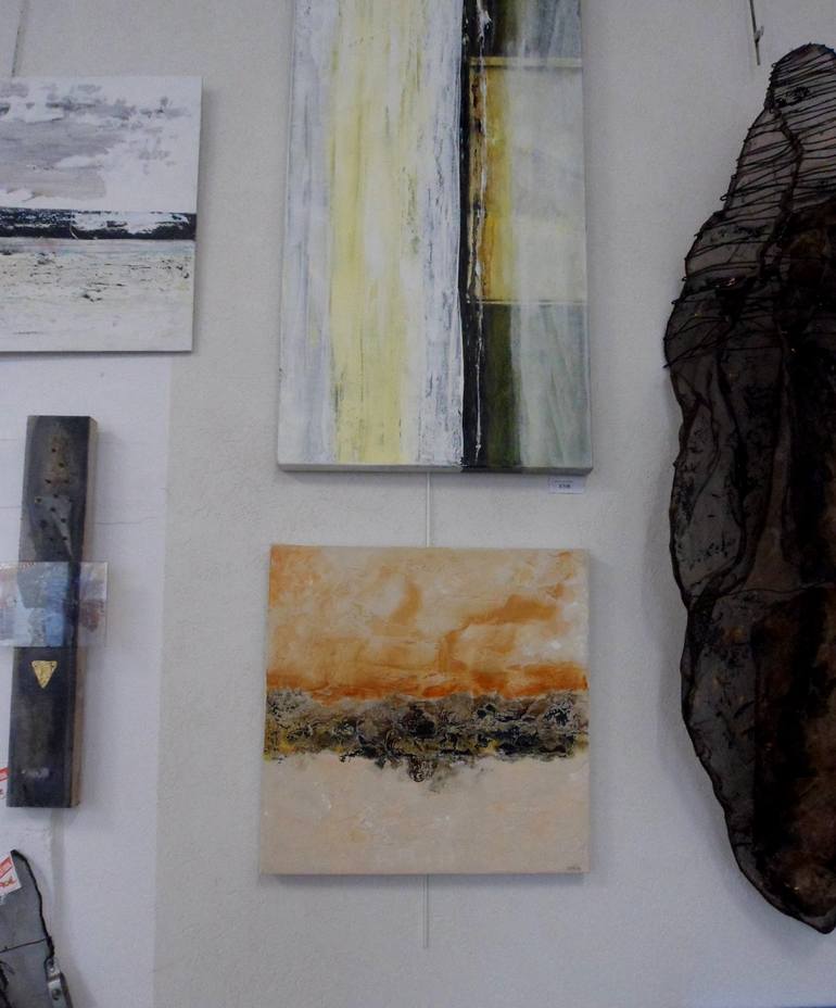 Original Abstract Beach Painting by Esteves De Cooman