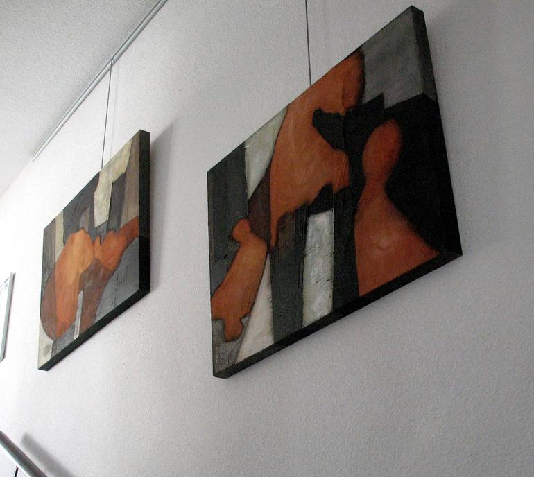 Original Abstract Expressionism People Painting by Esteves De Cooman