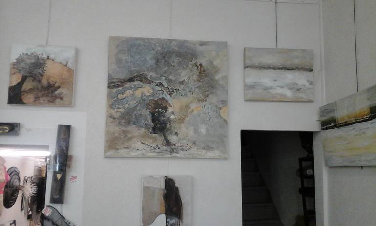 Original Abstract Expressionism Landscape Painting by Esteves De Cooman