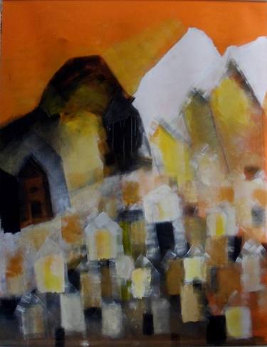 Print of Expressionism Architecture Paintings by ESTEVES DE COOMAN