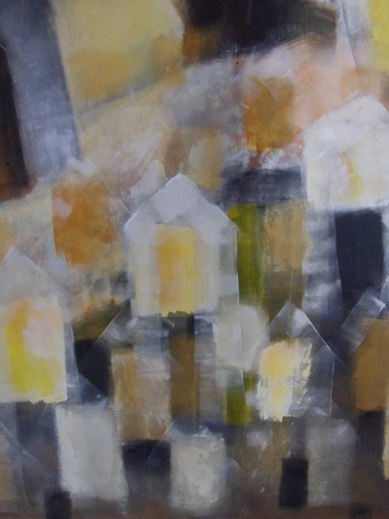 Original Expressionism Architecture Painting by Esteves De Cooman