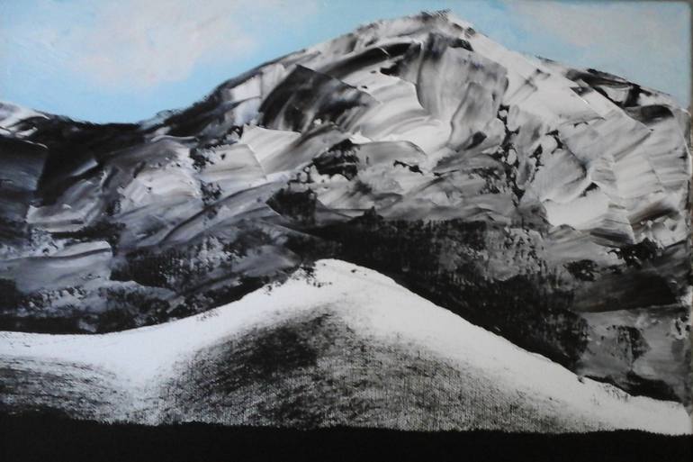 Original Abstract Expressionism Landscape Painting by Esteves De Cooman