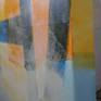 Choix de couleurs faisant penser à l'été
présence de l'eau
présence du soleil
légèreté des jours
détente
vacances
cette peinture peut être associée en diptyque avec PISCINE I
ready to hang