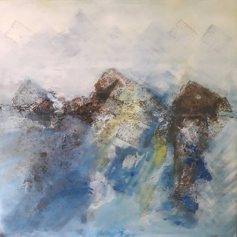 Original Abstract Painting by Esteves De Cooman | Abstract Art on Canvas | UNDER THE SEA