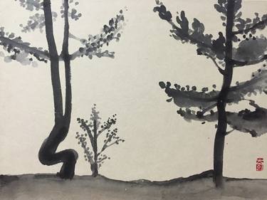 Original Fine Art Tree Paintings by Choin Lim