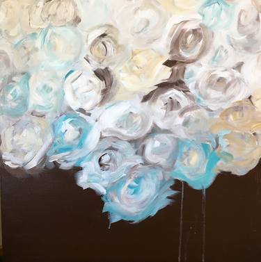 Original Abstract Floral Paintings by Kim Balentine