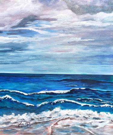 Original Abstract Expressionism Seascape Paintings by Kim Balentine