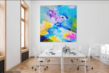 Original Abstract Expressionism Abstract Painting by Anu Vittal