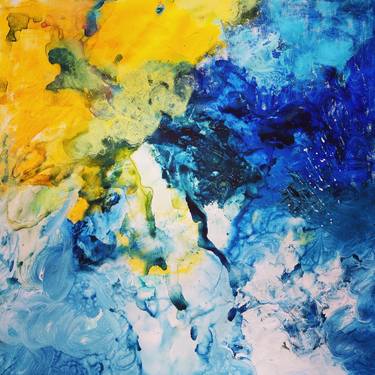Original Abstract Expressionism Abstract Painting by Anu Vittal