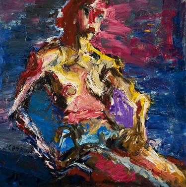 Original Expressionism Nude Paintings by Dmitriy Kedrin