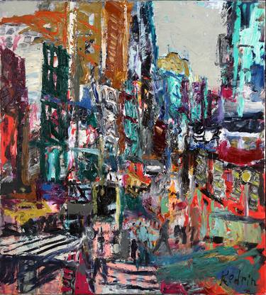 Original Expressionism Cities Paintings by Dmitriy Kedrin