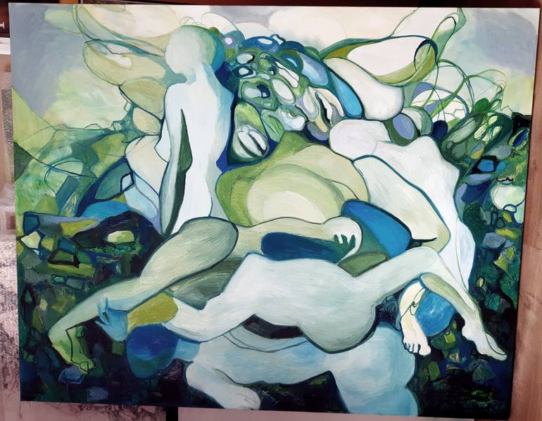 Original Abstract Painting by Jörg Kuplens