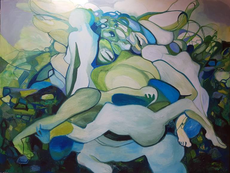 Original Abstract Painting by Jörg Kuplens