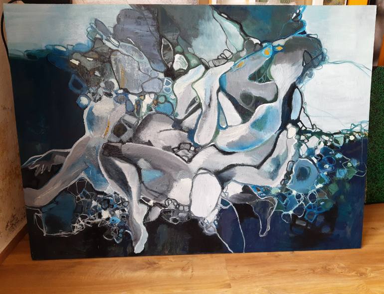 Original Abstract Painting by Jörg Kuplens