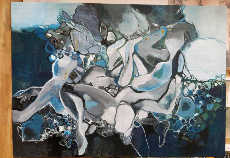 Original Abstract Painting by Jörg Kuplens