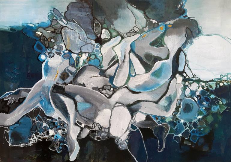 Original Abstract Painting by Jörg Kuplens