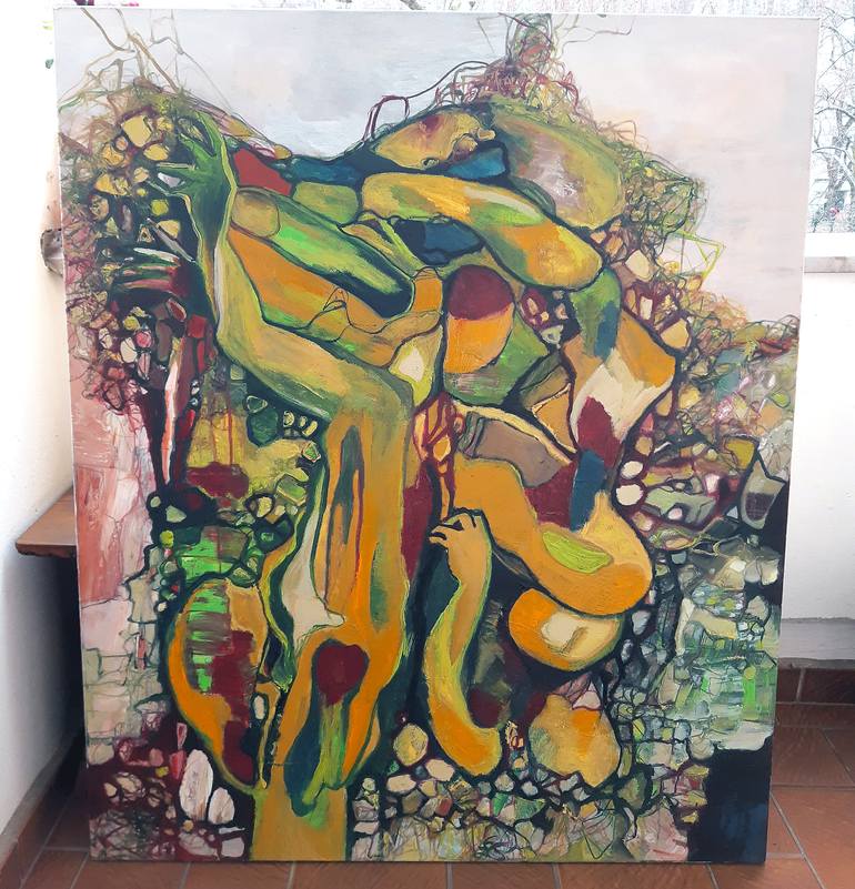 Original Abstract Painting by Jörg Kuplens