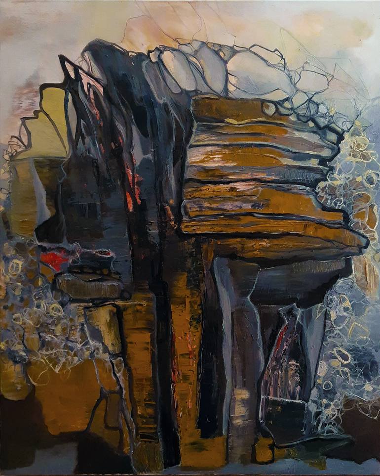 Original Abstract Painting by Jörg Kuplens