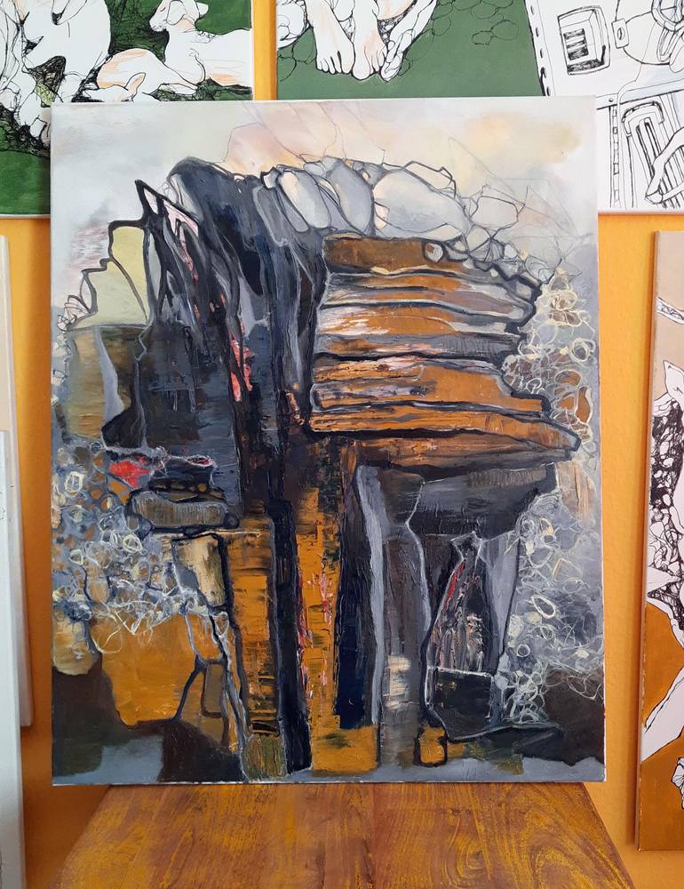 Original Abstract Painting by Jörg Kuplens