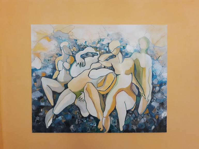 Original Abstract Painting by Jörg Kuplens