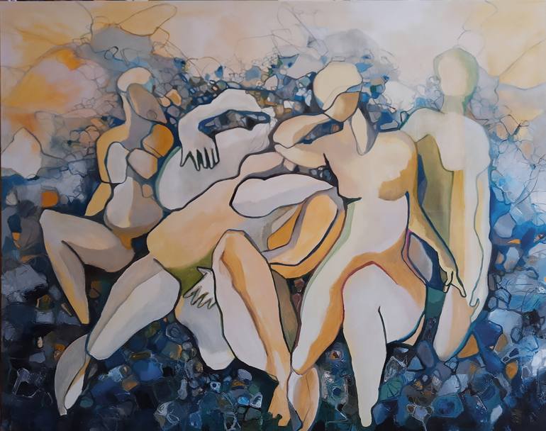 Original Abstract Painting by Jörg Kuplens