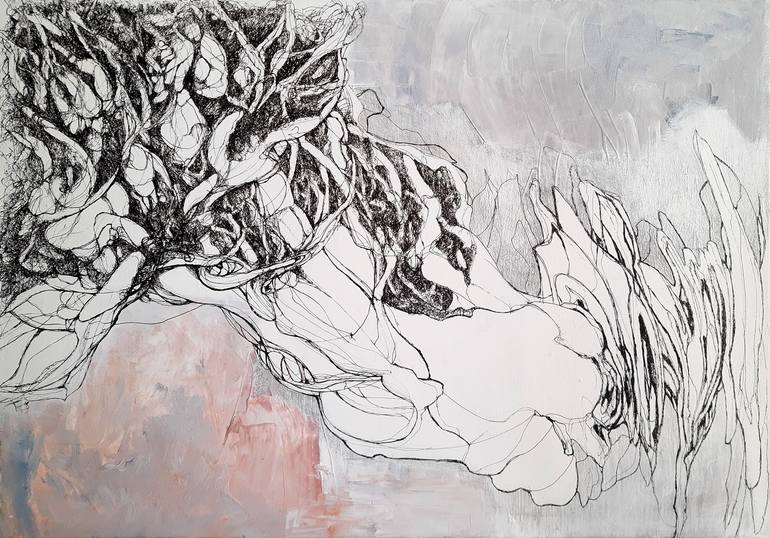 Original Abstract Drawing by Jörg Kuplens