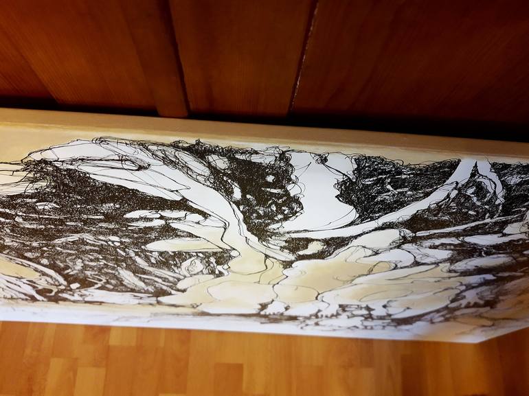 Original Abstract Drawing by Jörg Kuplens