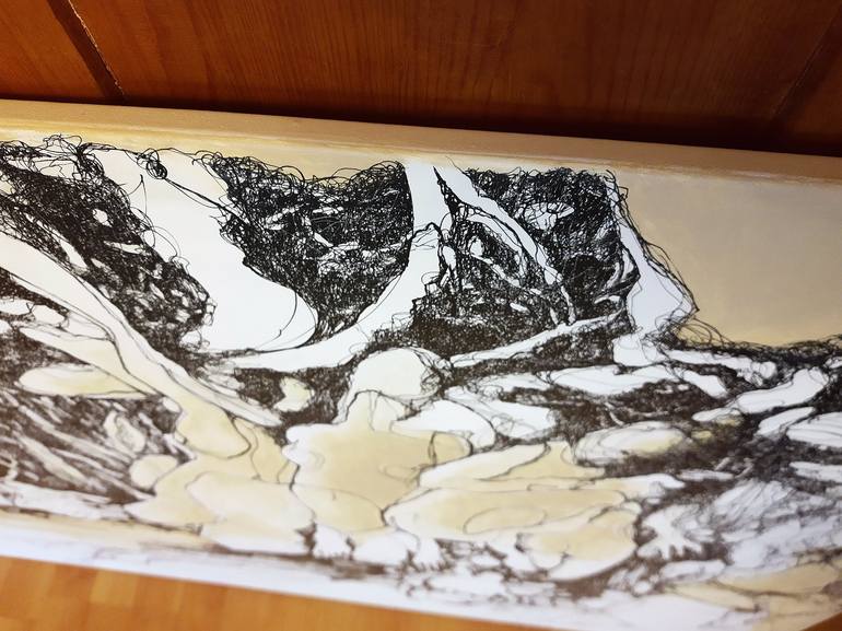 Original Abstract Drawing by Jörg Kuplens