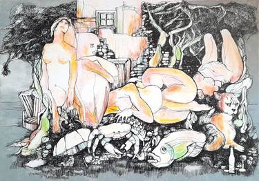 Original Abstract Drawings by Jörg Kuplens