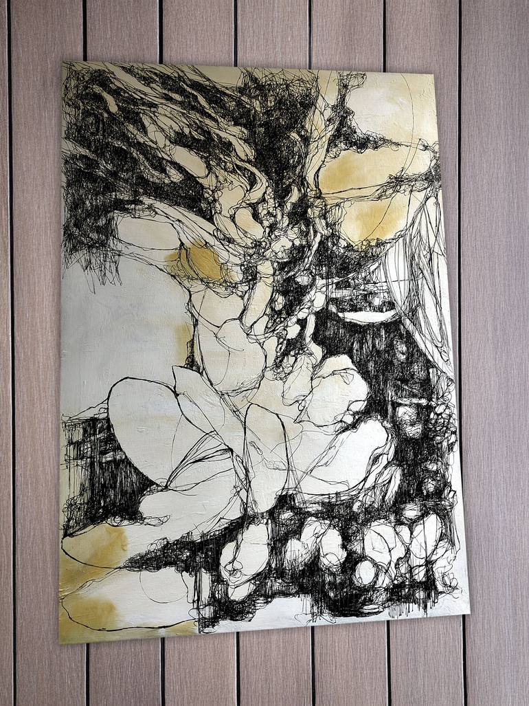 Original Abstract Drawing by Jörg Kuplens