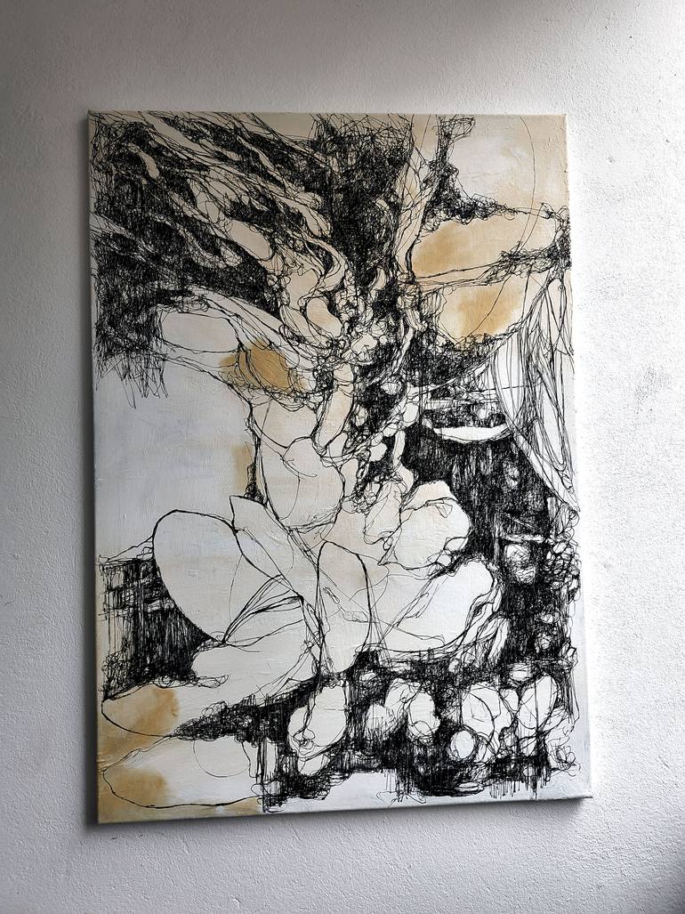 Original Abstract Drawing by Jörg Kuplens