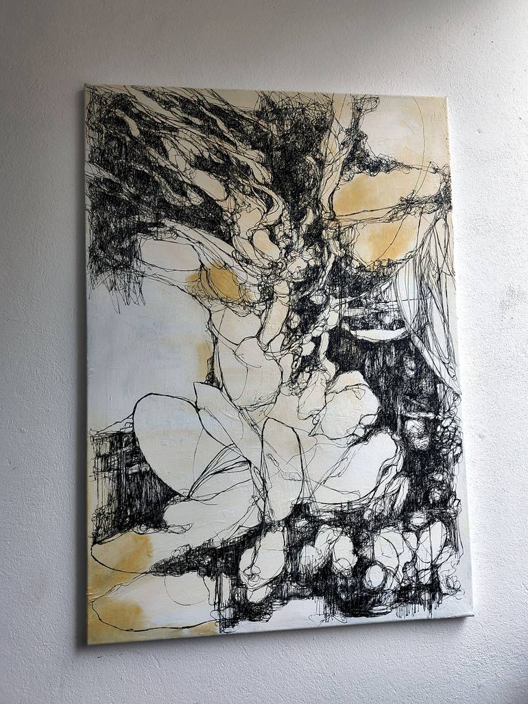 Original Abstract Drawing by Jörg Kuplens
