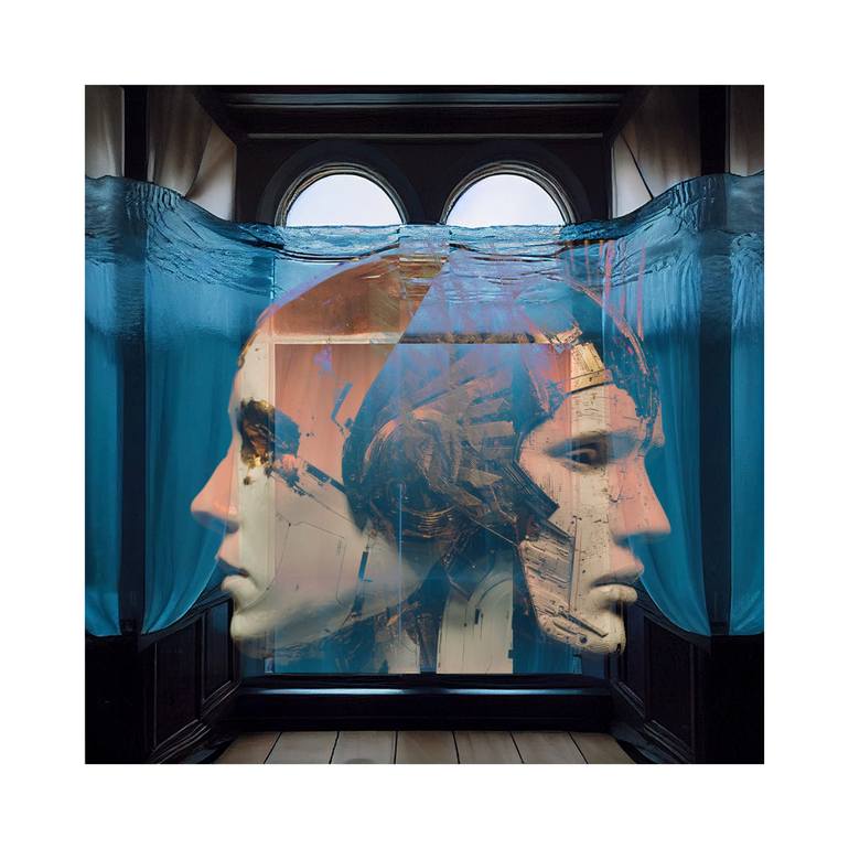 Original Water Photography by Paula Craioveanu | Contemporary Art on Paper | UNDER THE SEA #6 COLLAGE limited edition 3/20