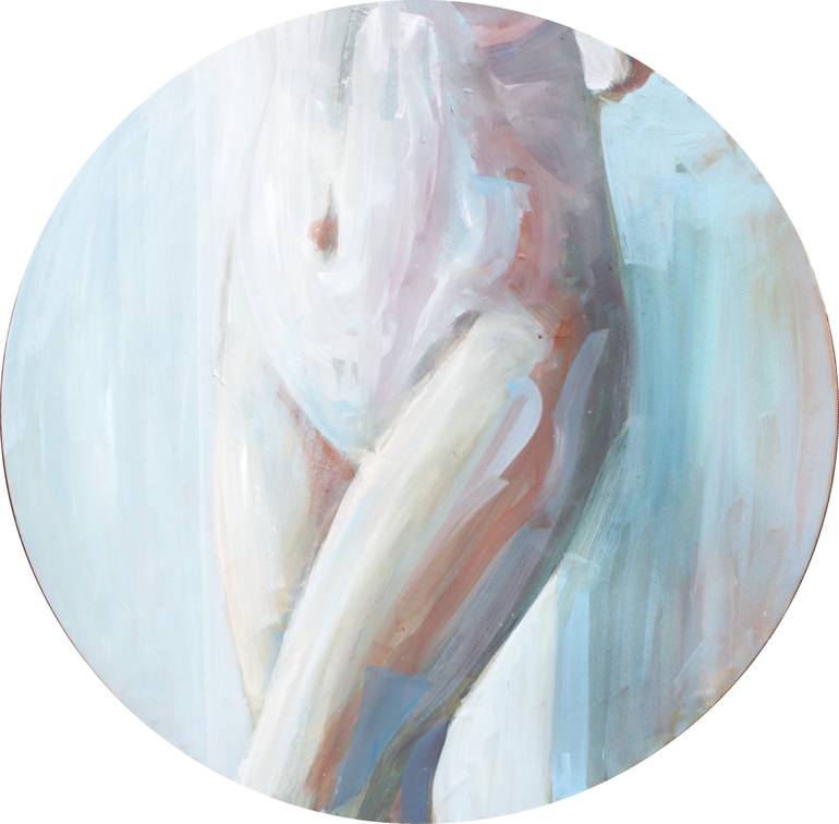 Original Expressionism Nude Painting by Paula Craioveanu